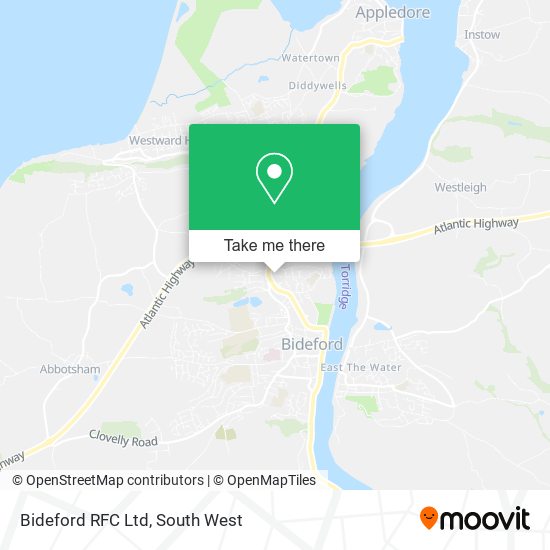 Bideford RFC Ltd map