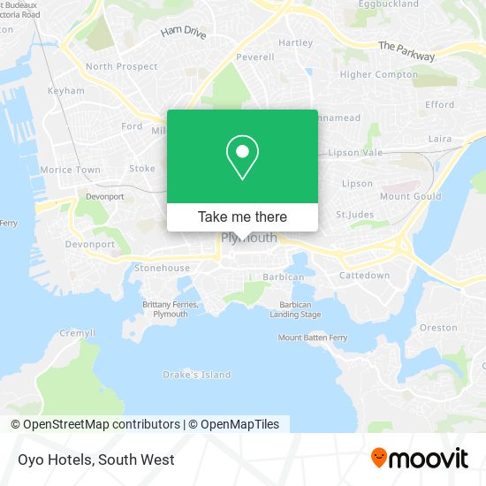 Oyo Hotels map