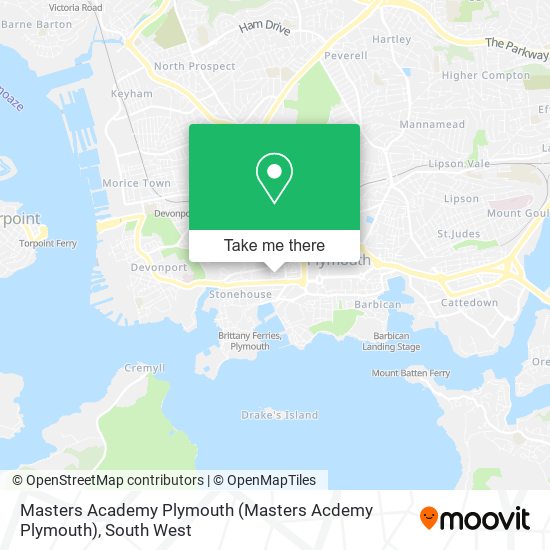 Masters Academy Plymouth (Masters Acdemy Plymouth) map
