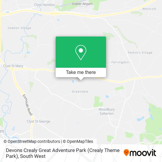 Devons Crealy Great Adventure Park (Crealy Theme Park) map