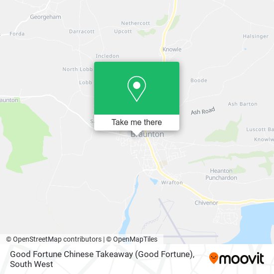 Good Fortune Chinese Takeaway map