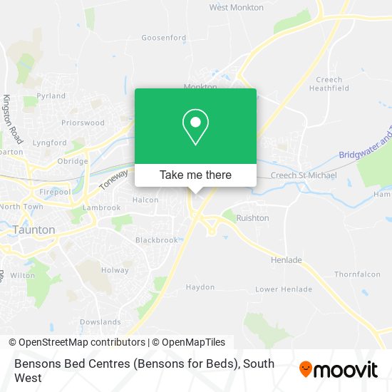 Bensons Bed Centres (Bensons for Beds) map