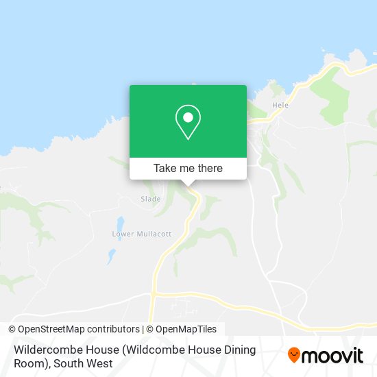 Wildercombe House (Wildcombe House Dining Room) map