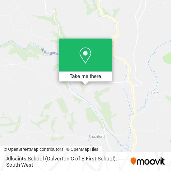 Allsaints School (Dulverton C of E First School) map