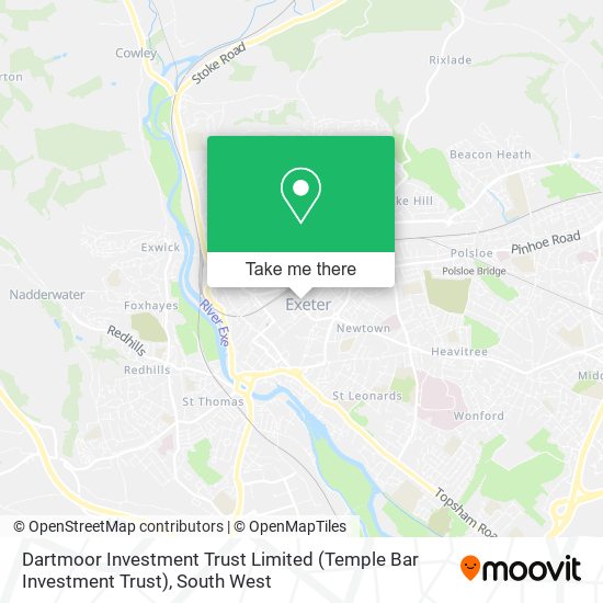 Dartmoor Investment Trust Limited (Temple Bar Investment Trust) map