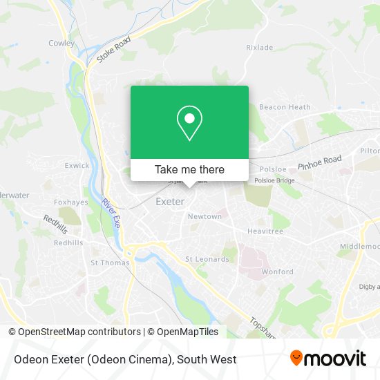 Odeon Exeter (Odeon Cinema) map