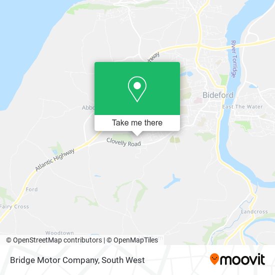 Bridge Motor Company map