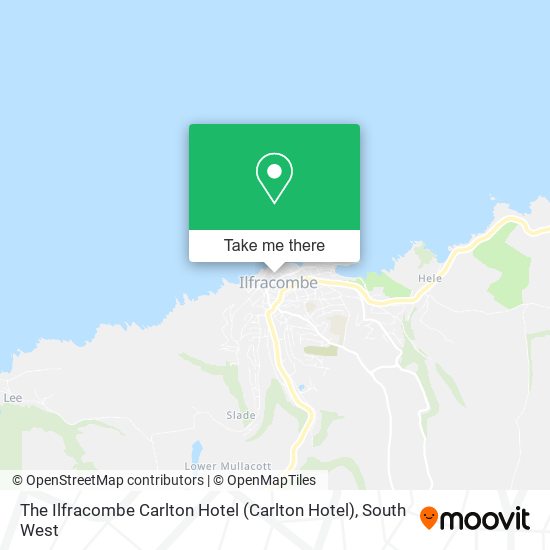 The Ilfracombe Carlton Hotel map