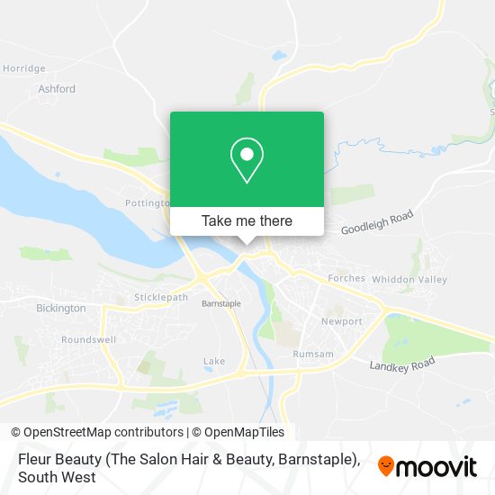 Fleur Beauty (The Salon Hair & Beauty, Barnstaple) map