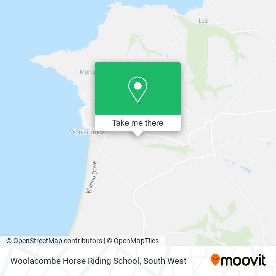 Woolacombe Horse Riding School map