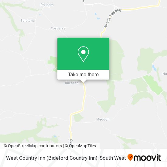 West Country Inn (Bideford Country Inn) map