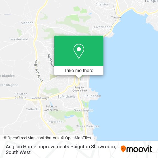 Anglian Home Improvements Paignton Showroom map