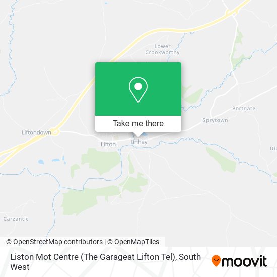 Liston Mot Centre (The Garageat Lifton Tel) map