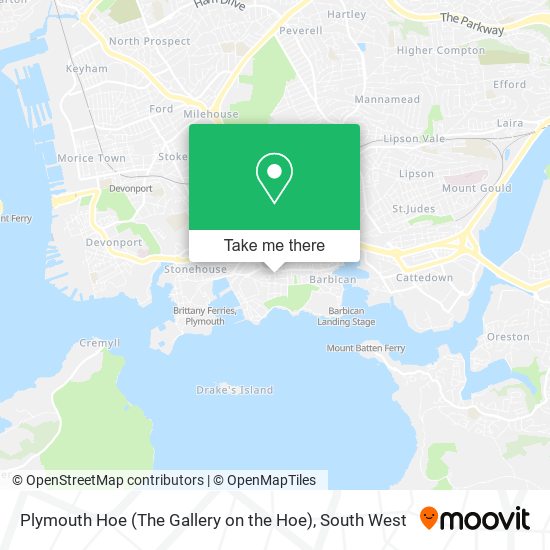 Plymouth Hoe (The Gallery on the Hoe) map