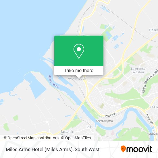 Miles Arms Hotel map
