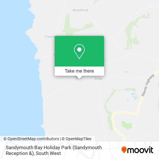 Sandymouth Bay Holiday Park (Sandymouth Reception &) map