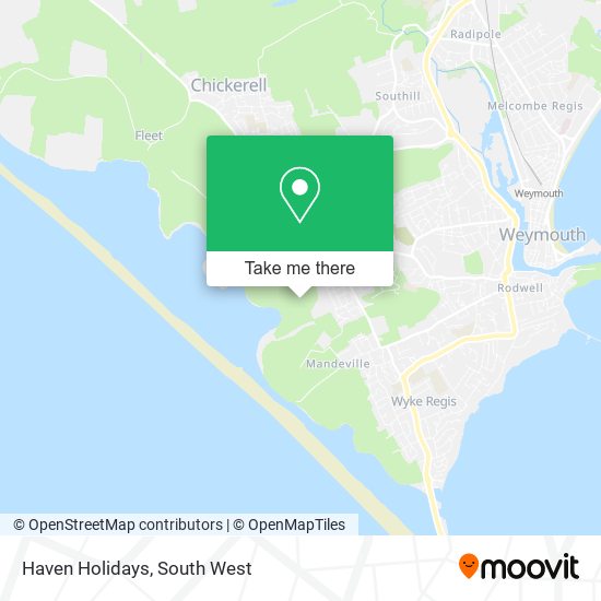Haven Holidays map