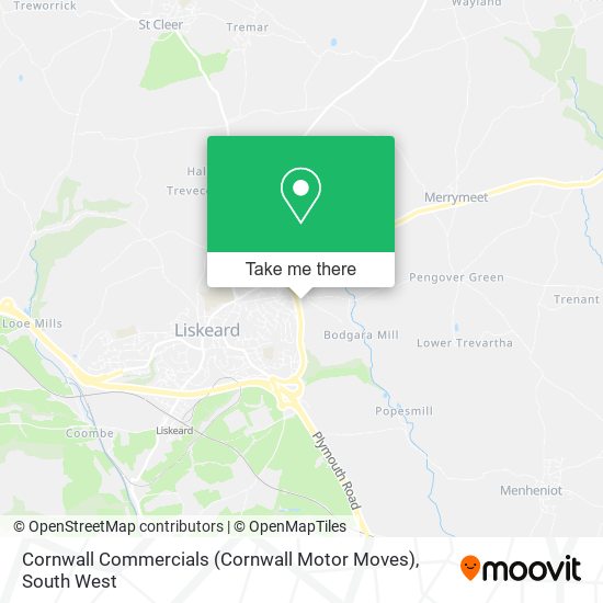 Cornwall Commercials (Cornwall Motor Moves) map