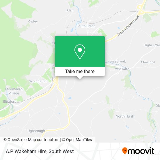 A.P Wakeham Hire map