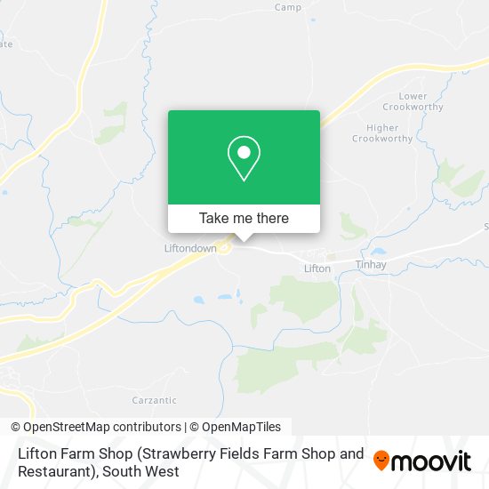 Lifton Farm Shop (Strawberry Fields Farm Shop and Restaurant) map