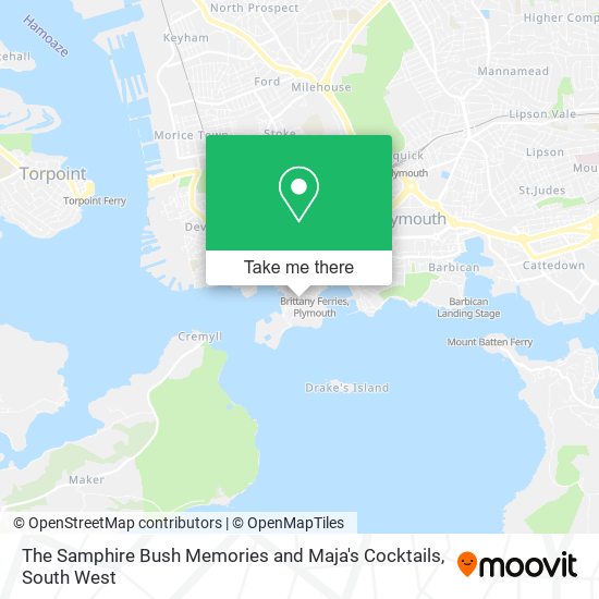 The Samphire Bush Memories and Maja's Cocktails map