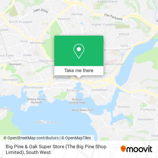 Big Pine & Oak Super Store (The Big Pine Shop Limited) map