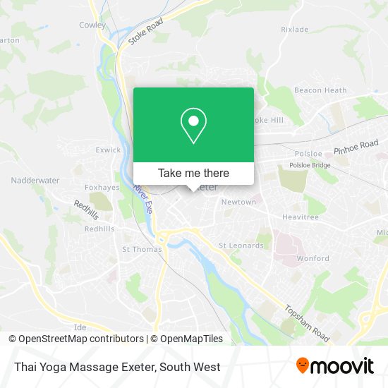 Thai Yoga Massage Exeter map