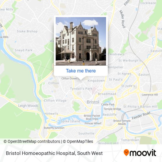 Bristol Homoeopathic Hospital map