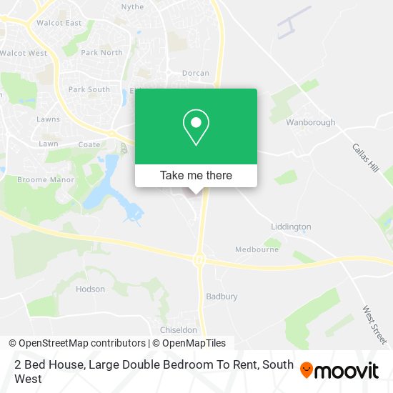 2 Bed House, Large Double Bedroom To Rent map