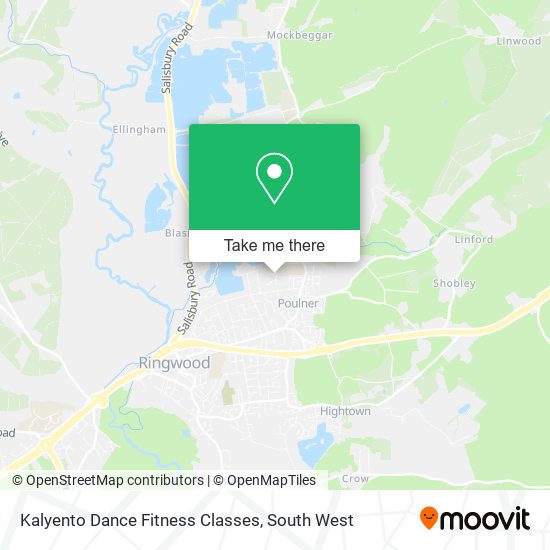 Kalyento Dance Fitness Classes map