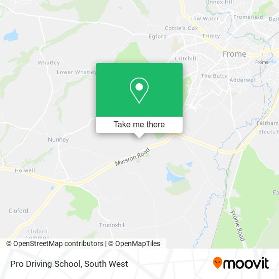 Pro Driving School map