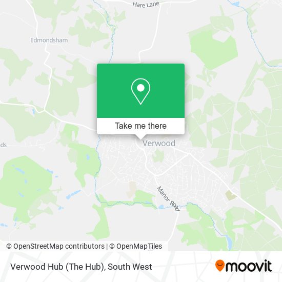 Verwood Hub (The Hub) map