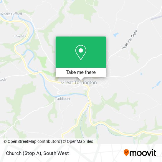 Church (Stop A) map