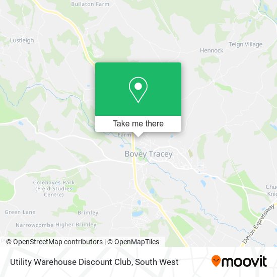 Utility Warehouse Discount Club map