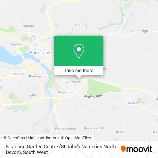 ST.John's Garden Centre (St John's Nurseries North Devon) map