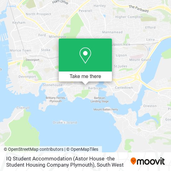 IQ Student Accommodation (Astor House -the Student Housing Company Plymouth) map