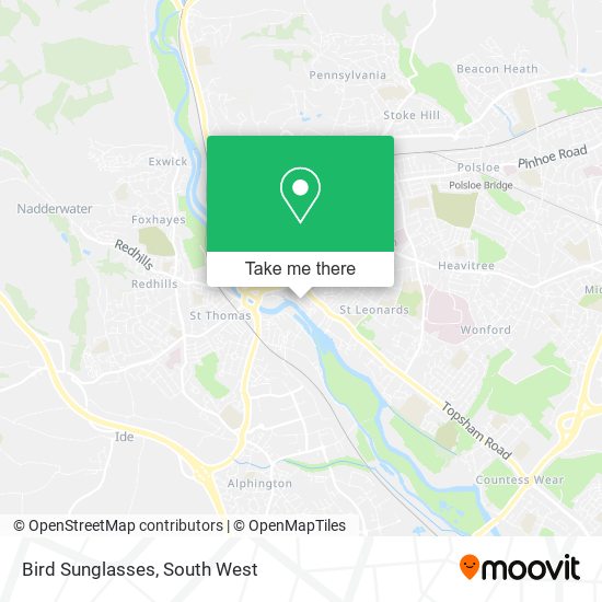 Bird Sunglasses map