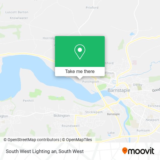 South West Lighting an map