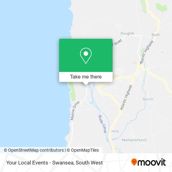 Your Local Events - Swansea map
