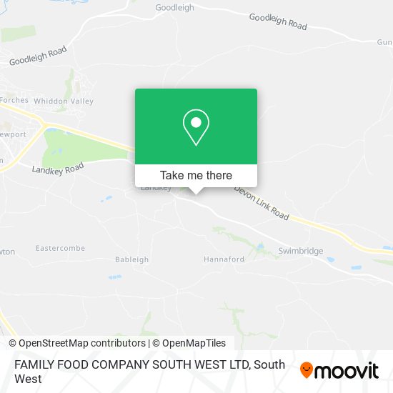 FAMILY FOOD COMPANY SOUTH WEST LTD map