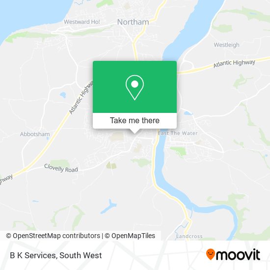 B K Services map