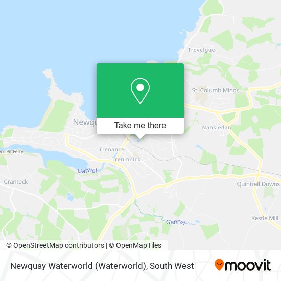 Newquay Waterworld map