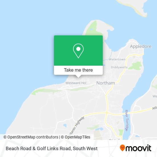 Beach Road & Golf Links Road map