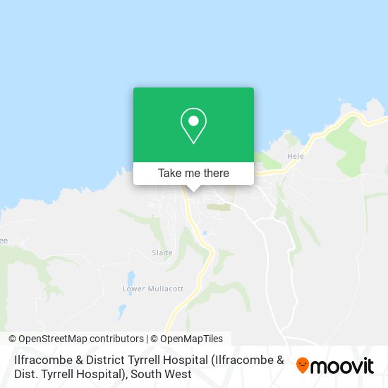 Ilfracombe & District Tyrrell Hospital map