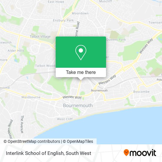 Interlink School of English map