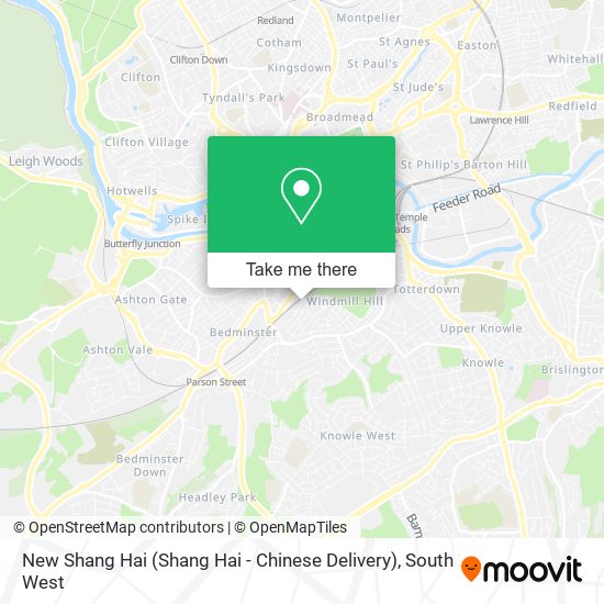 New Shang Hai (Shang Hai - Chinese Delivery) map