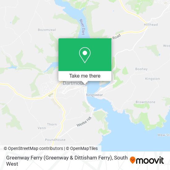 Greenway Ferry (Greenway & Dittisham Ferry) map
