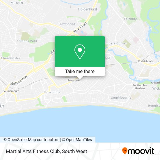 Martial Arts Fitness Club map