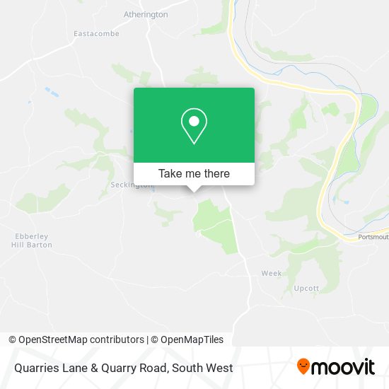 Quarries Lane & Quarry Road map