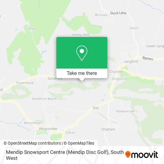 Mendip Snowsport Centre (Mendip Disc Golf) map